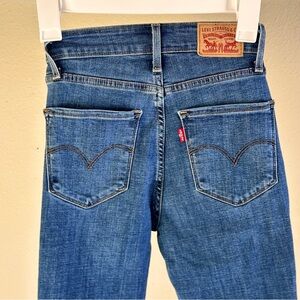 Levi's women's high rise skinny jeans blue size 25
